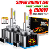 D1S D3S D2S LED CANBUS Headlight 1500W Bulbs Super Bright D4S D1R D3R D2R D4R D8S Xenon Lights for Car 6000K Automobile Lamps